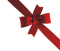 ruban rouge coin cadre - PNG gratuit GIF animé