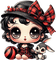 ♡§m3§♡ betty boop easter in red black image - PNG gratuit GIF animé