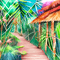 sm3 tropical green image landscape summer - Free PNG Animated GIF