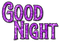Good Night.Text.Glitter.Purple - KittyKatLuv65 - gratis png geanimeerde GIF