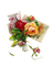 Roses et lettre - vintage - GIF animate gratis