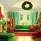 Christmas Decorated House - nemokama png animuotas GIF