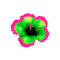 Tropical.Flower.Green.Pink - kostenlos png Animiertes GIF