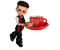 chłopczyk z kawą - nemokama png animuotas GIF