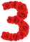 Kaz_Creations Numbers Red Roses 3 - darmowe png animowany gif