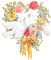 cecily-colombes fleurs - GIF animé gratuit GIF animé