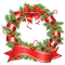 Kaz_Creations Christmas Deco Wreath - png gratis GIF animado