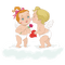Kaz_Creations Valentines Love Cute Baby Angels - PNG gratuit GIF animé