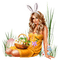 Easter woman by nataliplus - PNG gratuit GIF animé
