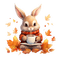 loly33 lapin automne - 無料png アニメーションGIF