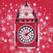 Red Big Ben Clock Winter - GIF animé gratuit GIF animé