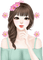 Lovely girl by Mellow spring - bezmaksas png animēts GIF