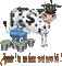 vache - Nemokamas animacinis gif animuotas GIF