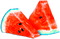 soave deco summer fruit watermelon blue orange - PNG gratuit GIF animé
