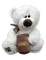 dolceluna white bear deco honey - gratis png animerad GIF