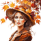 autumn woman beauty - zadarmo png animovaný GIF