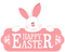 Kaz_Creations Easter Deco Bunny Text - PNG gratuit GIF animé