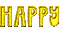 ♡§m3§♡ happy text font animated yellow - Free animated GIF Animated GIF