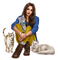 Femme et chats - 免费PNG 动画 GIF