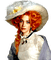 Vintage red hair woman - безплатен png анимиран GIF