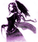 Y.A.M._Gothic woman raven purple - PNG gratuit GIF animé