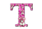 Kaz_Creations Alphabets Pink Teddy Letter T - gratis png animeret GIF