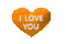 I Love You Heart - Бесплатный анимированный гифка анимированный гифка