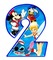 image encre numéro 2 bon anniversaire  Disney edited by me - png gratis GIF animasi