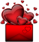 Kaz_Creations Valentine Love Hearts - png grátis Gif Animado
