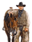 Rena Cowboy Western Mann Man Horse Pferd - бесплатно png анимированный гифка