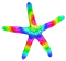 Starfish.Rainbow - ilmainen png animoitu GIF