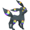 rainbow umbreon - PNG gratuit GIF animé