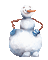 winter hiver snowman gif - GIF animate gratis GIF animata