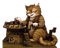 gato steampunk   dubravka4 - gratis png animerad GIF