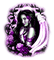 Rose Angel.Black.White.Purple - By KittyKatLuv65 - besplatni png animirani GIF