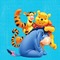 image encre bon anniversaire couleur effet Eeyore Pooh Tiger Disney edited by me - PNG gratuit GIF animé
