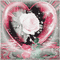 soave background valentine  animated heart flowers - Free animated GIF Animated GIF