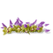 border purple flowers - kostenlos png Animiertes GIF