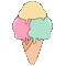 Melting Ice Cream - GIF animado gratis GIF animado