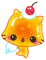 orange jelly cat - png gratuito GIF animata