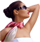 woman with scarf bp - gratis png animeret GIF