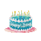 Happy Birthday Cake - GIF animado grátis Gif Animado