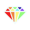 Pixel Rainbow Gem - png gratis GIF animado