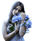 Woman blue - GIF animasi gratis