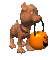 dog ,Halloween, pumpkin, gif, Adam64