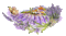 lavender, landscape, violet, flowers, butterfly - GIF animado grátis Gif Animado