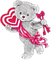 soave deco valentine bear toy cupid heart - png grátis Gif Animado