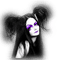 Goth Woman - zdarma png animovaný GIF