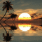 Rena Hintergrund animated Meer Sonnenuntergang - GIF animé gratuit GIF animé