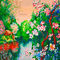 Y.A.M._summer landscape background flowers - Бесплатный анимированный гифка анимированный гифка